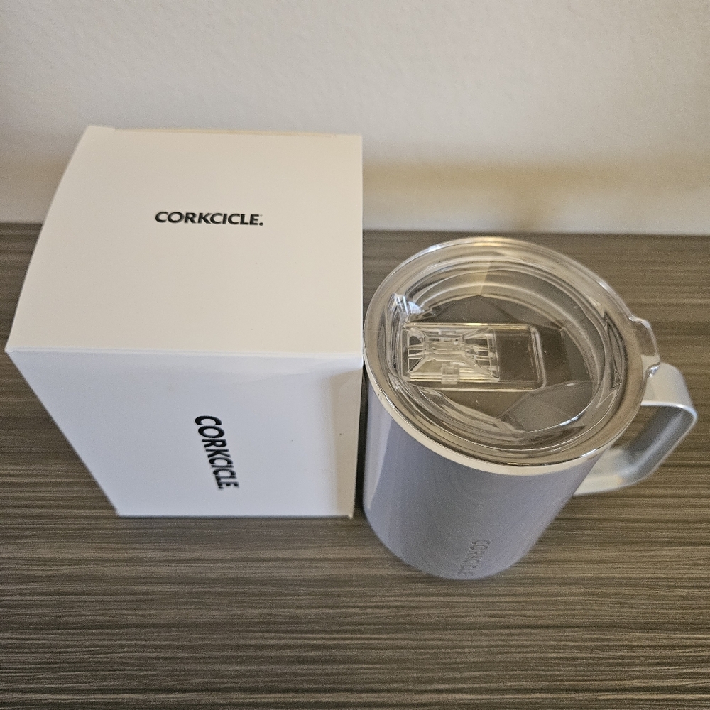 Corkcicle Prismatic White Iridescent 16oz Mug New in box - Picture 2 of 2